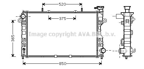 AVA QUALITY COOLING Radiators, Motora dzesēšanas sistēma CR2107